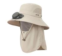 LKHLTBF Chapeau rafraîchissant à énergie Solaire Double Ventilateur intégré