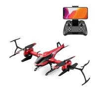 LKHLTBF Drone rc Pliable v10 avec caméra pour Enfants hélicoptère télécommandé 6 canaux décollage/atterrissage Automatique quadricoptère Rechargeable Les garçons de 7 à 14 Ans,A,Triple Battery