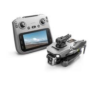 LKHLTBF Nouveau Drone GPS k19 Max, caméra aérienne Professionnelle 4k FPV, Brosse évitant Les Obstacles avec Grand écran, télécommande Pliable,Single Battery