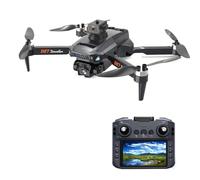 LKHLTBF Single Battery,Drone GPS d27 Pro Max 8k, caméra HD Professionnelle, 5g, WiFi, FPV, 360°, évitement d'obstacles, sans balais, Grand écran, quadricoptère rc
