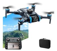 LKHLTBF Triple Battery,Drone xt808 avec écran contrôlé GPS WiFi Professionnel 8k HD Double caméra évitement d'obstacles quadricoptère Pliable sans balais