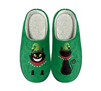 LKHVGY Pantoufles de Noël uniques en coton pour femme - Chaudes et amusantes - En flanelle - Antidérapantes - Pour l'intérieur et l'extérieur - Pour chambre à coucher, Dessin animé lou, 39/40 EU