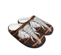 LKHVGY Pantoufles de style ethnique tribal africain pour femmes et hommes - Pantoufles chaudes et confortables pour la maison, éléphant, 39/40 EU