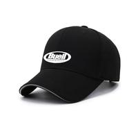 LKIDFIO Casquette Style Rétro Respirant Bu-ell, Silhouette classique de baseball, Résiste à l'épreuve de l'usage quotidien, Sunhats(Black2)