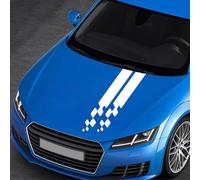 LKILFUWX Autocollant Voiture, pour VW Polo IV (9N) 2006 2007 2008 2009 Rayures latérales Autocollant Autocollant De Bande Capot De Voiture Decal Decal Styling Accessories,A