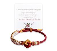 LKingel Bracelet pour petite-fille - A Link That Can Never Be Undone Peach Knot Bracelet petite-fille Bracelet tressé réglable Forever Brave Bracelet solide Bracelet infini cœur pour petite-fille