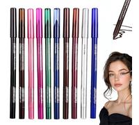 LKJAUOZ 10 pièces Kit Eyeliner Mat Shimmer Crayon Eyeliner Crème Rétractable Séchage Rapide Résistant à l'eau Hautement Pigmenté Eye Liner Maquillage Femmes pour Party