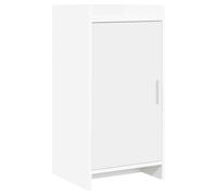 LKJephalotrop Buffet blanc 40 x 36 x 80 cm Commode en bois | Armoire d'appoint compacte avec 1 porte et 3 compartiments pour couloir, salle à manger et salon. Facile d'entretien avec