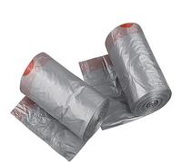 LKJHG Sac à Main 3 Rouleaux, 90 Sacs, Sac Poubelle 12 litres, Sac Poubelle avec Cordon de Serrage, pour poubelles, Ultra résistant, étanche, 45 x 50 cm, Sac Poubelle intérieur