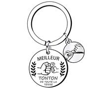LKJHGF Cadeau annonce grossesse Meilleur Tonton Personnalisé Porte Clef Tu vas etre Tonton Décapsuleur Idéal Cadeau Anniversaire Homme Original Cadeaux de Noël