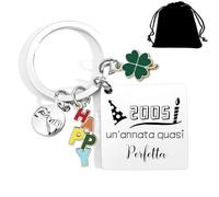 LKJHGF Cadeau d'anniversaire de 16 à 70 ans pour femme, homme, porte-clés amusant pour 16 à 70 ans, idéal comme cadeau d'anniversaire pour fille, fils soeur ou amie, pour célébrer 16 à 70 ans