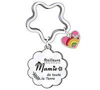 LKJHGF Cadeau de Mamie Porte-clés de de Femme,Cadeau de fête des mères,Femmes au foyer,Cadeaux d'anniversaire,Cadeaux de Famille,Cadeaux de Noël (mamie) (2)
