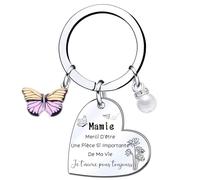 LKJHGF Cadeau de Mamie Porte-clés Mamie Cadeau Mamie Noël Cadeaux de la fête des Grands-mères Cadeau Mamie Anniversaire Cadeau Mamie Original Cadeau d'anniversaire (12)