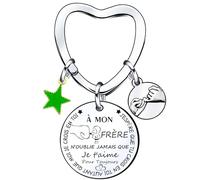 LKJHGF Cadeau Fils Porte Clés Homme - D'anniversaire pour Garçon Enfant Je T'aime Mon Fils Noel Homme Adulte