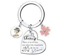 LKJHGF Cadeau Meilleure Amie Femme Porte Clé Cadeau Anniversaire Femme Porte Clé Amitié Ami Original Utile Idée Porte Clef Meilleure Amie Soeur Original Pour Noel Anniversaire