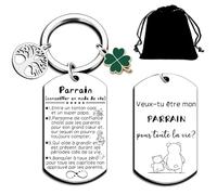 LKJHGF Cadeau Parrain Porteclef Chaque Frère Formidable Se Révèle Être Un Parrain Exceptionnel - Cadeau Futur Parrain - Surprise Annonce Grossesse Garçon/Fille Naissance Bébé Gender Reveal (1) (2)