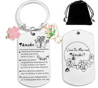 LKJHGF Cadeau Témoin Porte-clef Témoin mariage veux tu etre ma temoin Porte-clef annonce témoin Demande de Mariage Demoiselle d'Honneur (7)