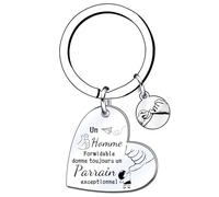 LKJHGF Cadeau Veux tu etre mon parrain Porte Clé Parrain Cadeau Parrain Demande Personnalisé décapsuleur Anniversaire cadeau parrain bapteme