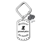 LKJHGF Grand-père Porte-clés, L'anniversaire du Grand-père,Cadeau de Fête des Pères pour Grand-père, Porte-clés Homme Voiture Porte-clés Cadeaux pour hommes Durable et pratique