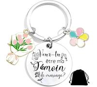 LKJHGF Porte-clef demande témoin de mariage - veux-tu être mon témoin - annonce témoin homme - idée demande témoin mariage fiançailles - carte annonce témoin - surprise témoin (2)