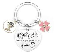 LKJHGF Porte Clef Femme Cadeau Anniversaire Original Pour Collègue Meilleure Amie - Idée Amitié Fils Fille Soeur Frere Couple Pour Inspiration Encourage