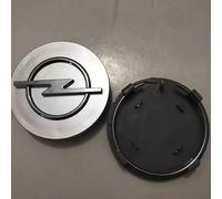 LKJHGFDS 4 pièces Cache Moyeux pour Opel Astra G 1998-2005,Cache de Roue Enjoliveur Voiture Cache Moyeu Aluminium+ABS Roue Jante DéCoration Accessoires,A1-Silver58mm