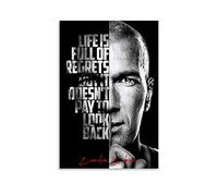 LKJHLK Zinedine Zidane Poster Football 2 Décoration murale sur toile pour bureau, chambre, maison, dortoir - Cadeau pour garçon 30 x 45 cm