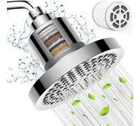 LKJKJ-Pomme de Douche avec Filtre, Tete de Douche Haute Pression, Pommeau Douche Pluie à Économie \u200bd'eau, Ronde Pommeau de Douche Fixé Universelle