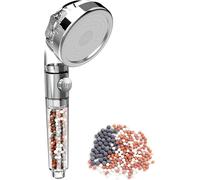 LKJKJ-" Pommeau De Douche Anti-calcaire Haute Pression Universel 3 Mode Pommeau De Douche Économie D'eau Filtre et Boule Minérale
