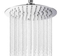 LKJKJ-Tete de Douche Inox, Pomme de Douche Anti Calcaire, 20CM Pommeau de Douche Economie d'Eau et Haute Pression avec Universelle Filetage 1/2 Pouce, Rotatif 360°, Facile à Installer et à Nettoyer