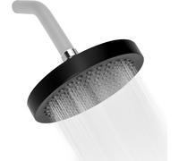 LKJKJ-Tête de Douche, Noires 6 Pouces Pommeau Douche Noir, Avec Boule Réglage Rotative à 360°, Pomme Douche Economie D'eau Equipé D'une Buse Anticalcaire, Utilisé Dans Salles Bains, Hôtels