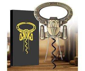 LKKCHER Ah So Ouvre-bouteille pour Bouteilles Vintage, Tire Bouchon de Vin Vieux, Cadeau Anniversaire Homme, Décapsuleur de Bière, Tire-bouchon à deux Dents, Tire-bouchon Ami du Sommelier Bronze