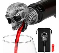 LKKCHER Bouchon de bouteille de vin 2 en 1 avec bec verseur, cadeau de vin, décoration, personnalisé, pour homme, père, ami