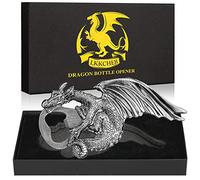 LKKCHER Cadeaux dragon bière amusant, décapsuleur, lui, papa, petit ami, gadgets vintage, gris (ATM1131)