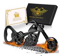 LKKCHER Décapsuleur de Bière de Moto Noir, Idée Cadeau Uniques Homme Original, pour Fête des Pères, Noel, Anniversaire, pour Lui Papa Petit Ami Mari Grand-Père