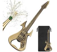 LKKCHER Décapsuleur de bière en forme de guitare, cadeau original pour homme, cadeau de Noël, cadeau de fête des pères, cadeau d'anniversaire pour musiciens, mélomanes, bronze
