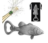 LKKCHER Décapsuleur de Perche en Forme de Poisson, Cadeau et Accessoire de Pêche, Décoration pour les Pêcheurs, Hommes - Idéal pour la Fête des Pères et Anniversaire