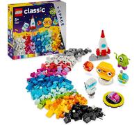 LKLJIJ-10696 Classic La Boîte de Briques Créatives, Jouet et Ensemble de Rangement avec Briques, Roues, Fenêtres, Idée Cadeau Anniversaire, Enfants 4 Ans