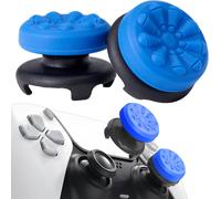 Lkljij-Grip Joystick Pour Ps5 - Fps Capuchons Joystick Pour Ps5 & Ps4 Accessoires Manette Thumbsticks Grips Controller Thumb Silicone Caps À Aide Avec Viser, Réduire Pouce Fatigue, Bleu 2 Pièces