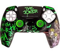 Lkljij-Joker Combo Pack Manette Ps5, Coque Rigide + Grips + Sticker Touchpad Pour Dualsense, Ps5, Licence Officielle