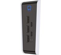 LKLJIJ-USB Hub for PS5 Slim - 5-Port - Includes 3 x USB 2.0 and 2 x USB Type C (PS5)