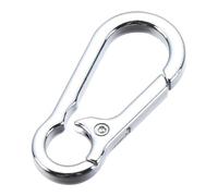 LKLNCXC Clips à Pression Lot de 1/2/5 mousquetons en Alliage Zinc plaqué, Boucles à Ressort, Clips for Sacs Main, gâchette, matériel for Porte-clés(Silver-1pc)