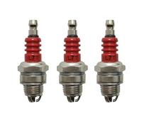 LKMBvxF Lot de 3 fiches à Trois côtés pour tronçonneuse L7T, débroussailleuse, Tondeuse, électrode 2 Temps 2500, 3800, 4500, 5200