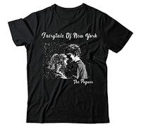 LKMGFD Fairytale of York The Pouges Xmas Song Christmas T T-Shirts à Manches Courtes Black Wsn48(Large)