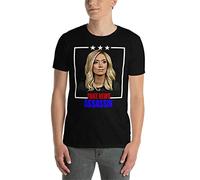 LKMGFD Fake News Assassin Cool Kayleigh McEnany Portrait American Election White Yellow Black Red Mens Women T T-Shirts à Manches Courtes 100% Cotton (Medium)
