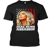 LKMGFD Fake News Assassin Kayleigh McEnany Conservative Political Mens T T-Shirts à Manches Courtes 100% Cotton(Large)