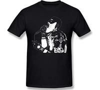 LKMGFD Funny Death Grips Men's Short-Sleeved Standard T-Shirt Black (X-Large)