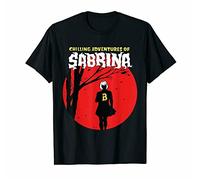 LKMGFD Gown Creepy Forest Chilling Adventures of Sabrina The Witch Horror Movie Black T-Shir Black(Large)