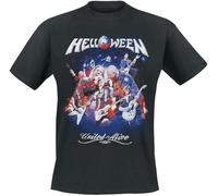 LKMGFD Helloween United Alive - Cover Men T-T-Shirts à Manches Courtes Black, Regular(XX-Large)