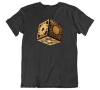 LKMGFD Hellraiser Puzzle Box Pinhead Hellraiser 80s Horror Movie Cube Devil T T-Shirts à Manches Courtes New(XX-Large)
